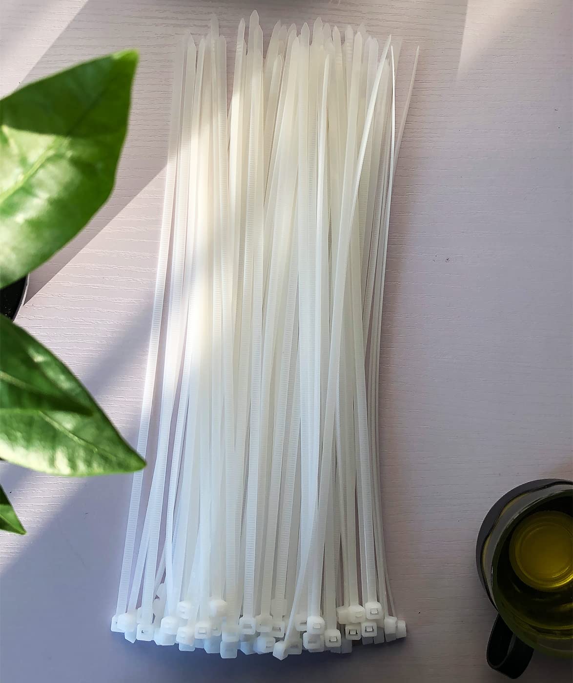 100 Pack Yellow Plastic Cable Ties 300mm×3.6mm Heavy Duty Strong Nylon Premium Self Locking 12 inch/30 cm Long Zip Tie Wraps
