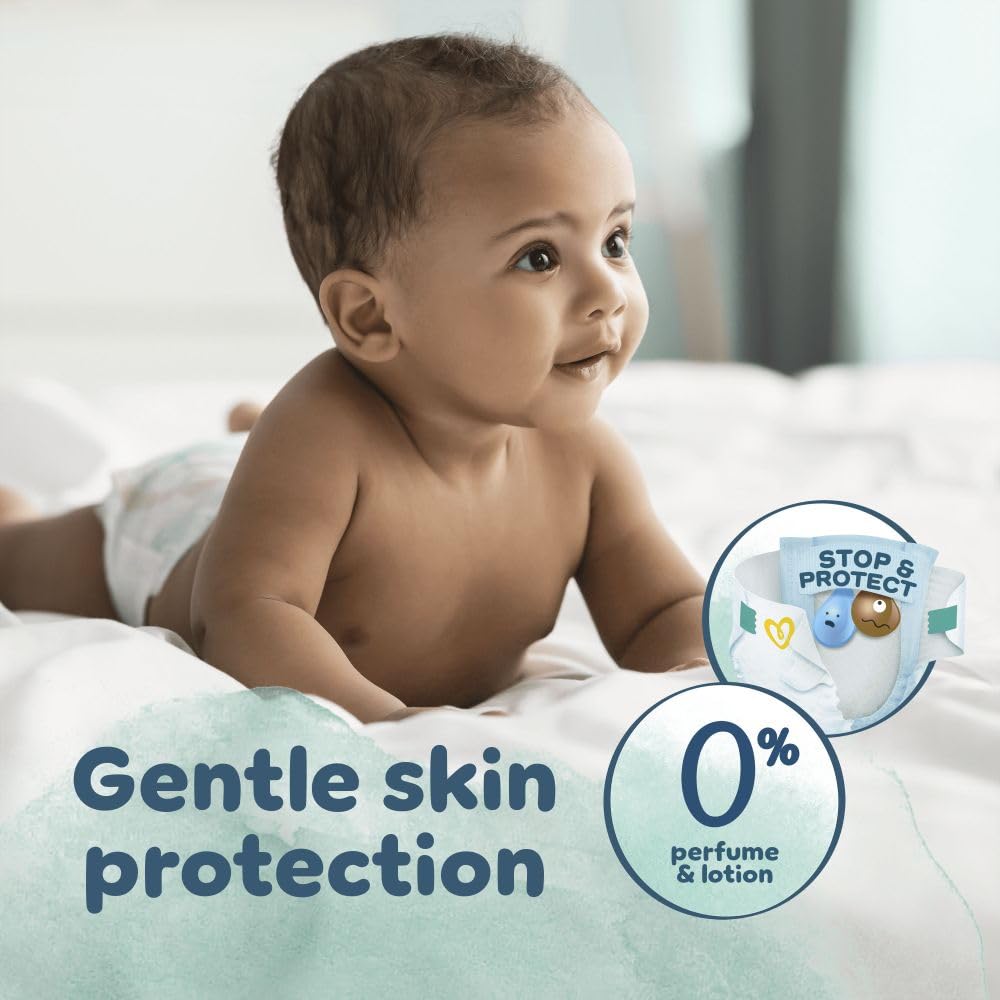Pampers Baby Nappies Size 2 (4-8 kg / 9-18 lbs), Harmonie, 132 Count, Saving Pack, Baby Essentials for Newborn