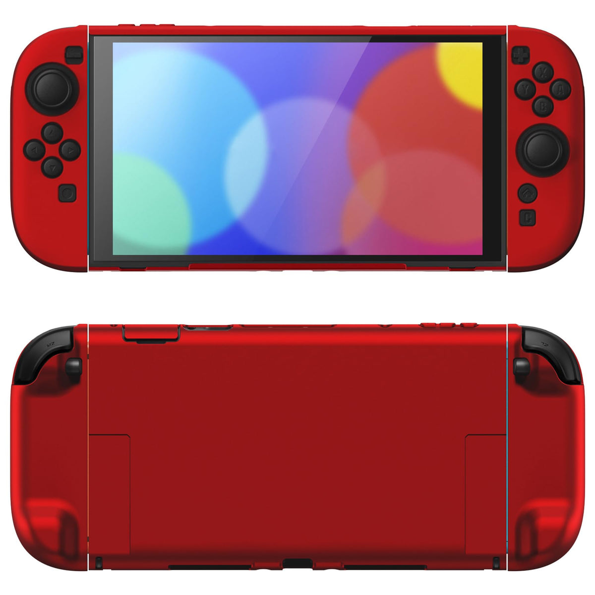 PlayVital Solid Color Series Protective Case for Nintendo Switch 2, Anti-Scratches Hard Shell Dockable Grip Cover with Extra Foldable Stand & Thumb Grips for Nintendo Switch 2 - Cherry Blossoms Pink