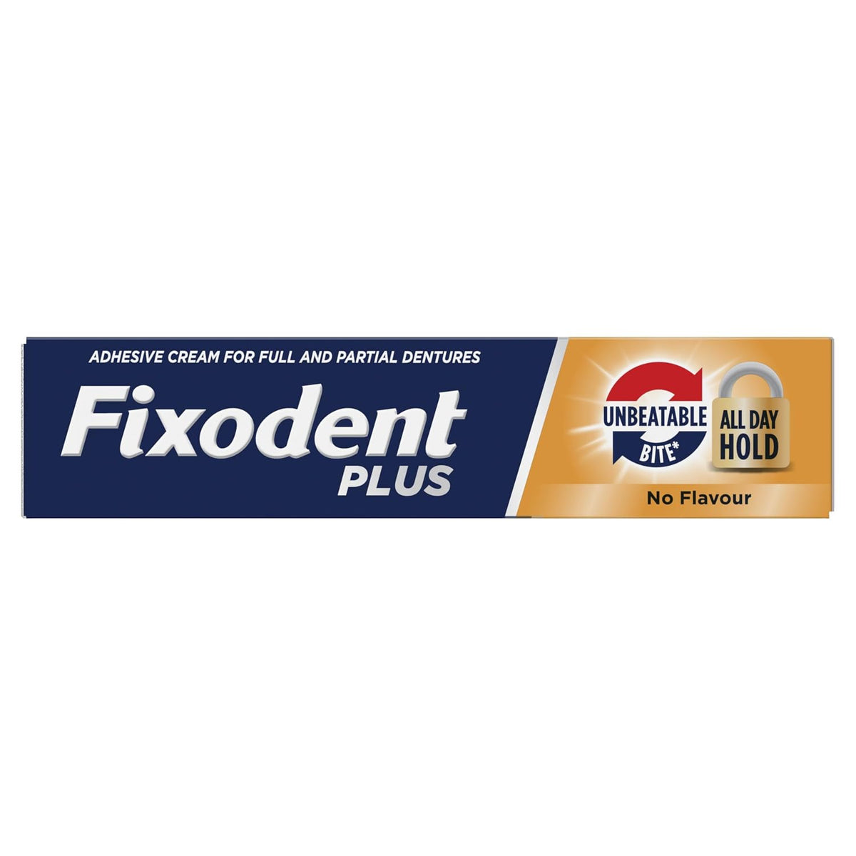 Fixodent Plus Unbeatable Bite Denture Adhesive, Flavour Free 40g
