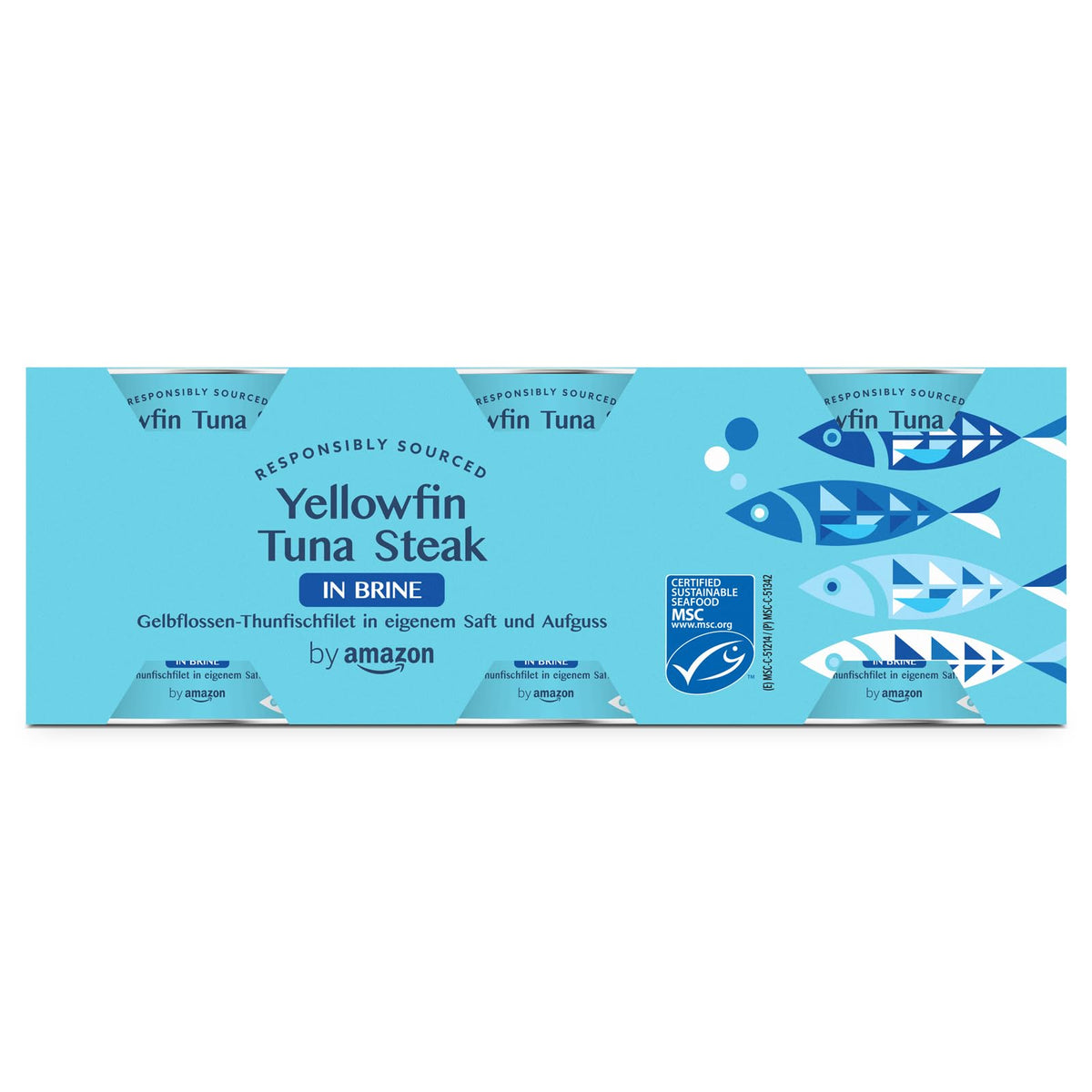 by Amazon MSC Skipjack Tuna Chunks in Spring Water, 4x145g
