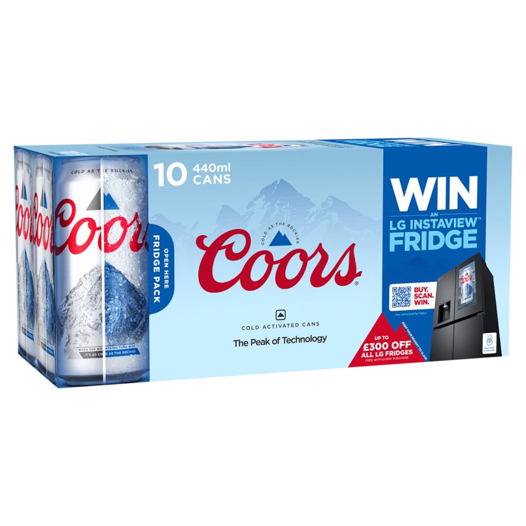 Coors Lager Beer 24 x 500 ml (cans)