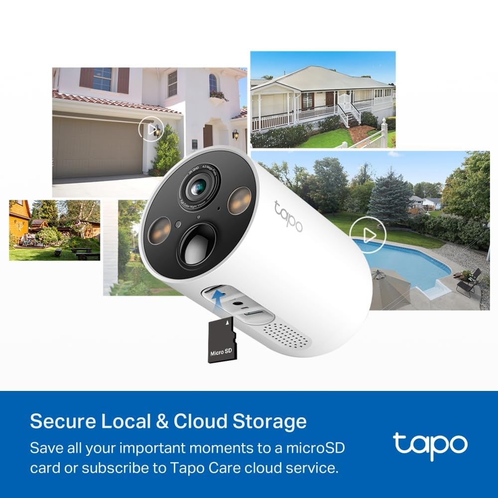 Tapo 2K QHD Wireless Indoor/Outdoor Smart Security Camera