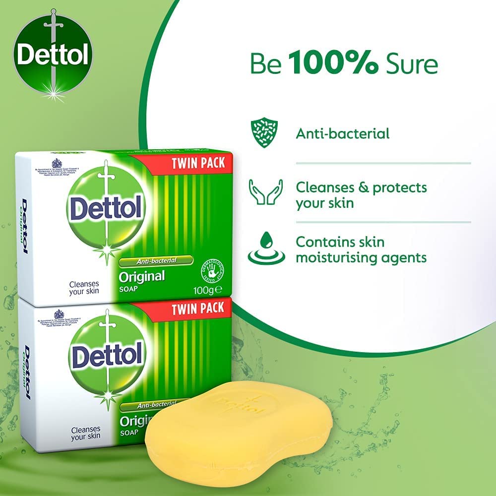 DETTOL ORIGINAL BAR SOAP 2X100