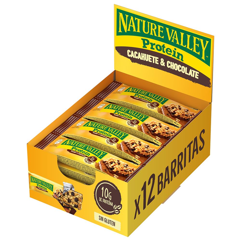 Nature Valley Protein Peanut & Chocolate Gluten Free Cereal Bars 26 x 40g