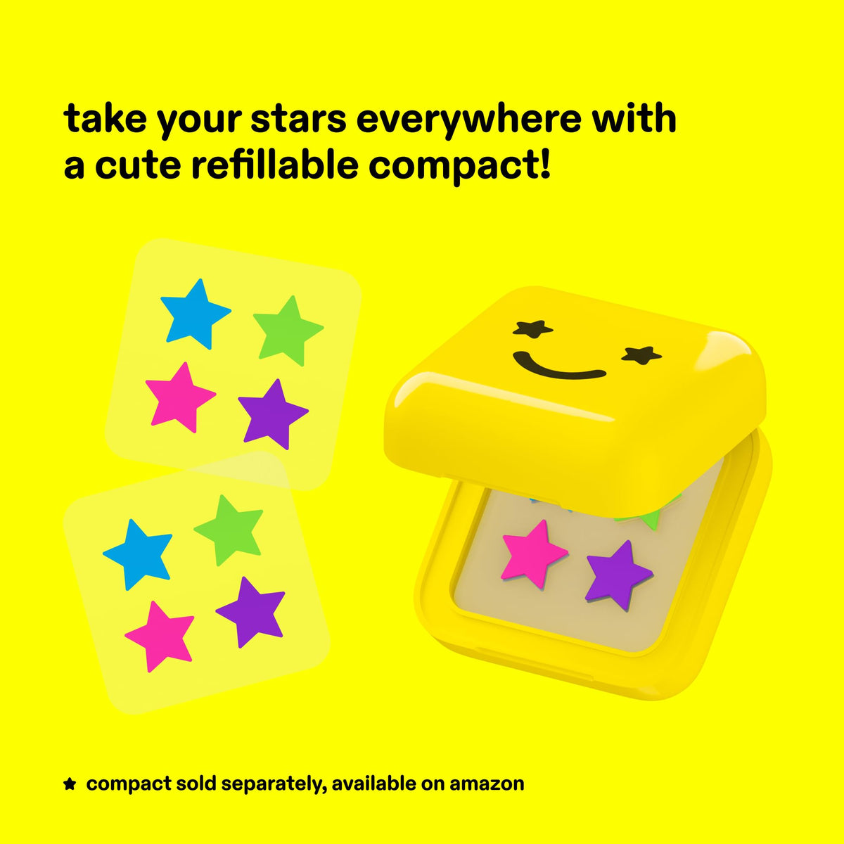 Starface Hydro-Star® Black Hydrocolloid Star-Shaped Pimple Patch, 96 ct