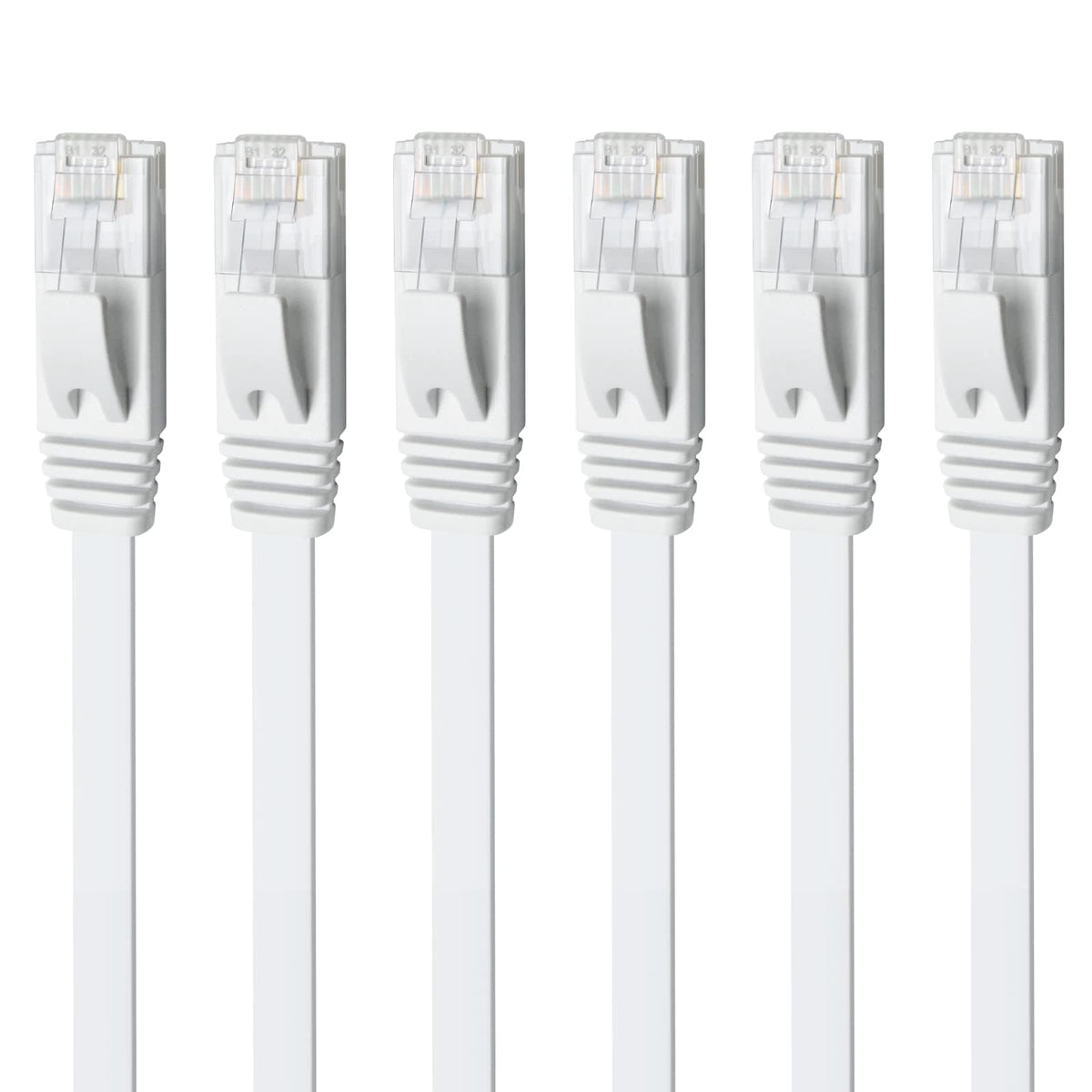 Yauhody Ethernet Cable 6m, 1Gbp/s Gigabit Internet Cable Cat 6 6m, White