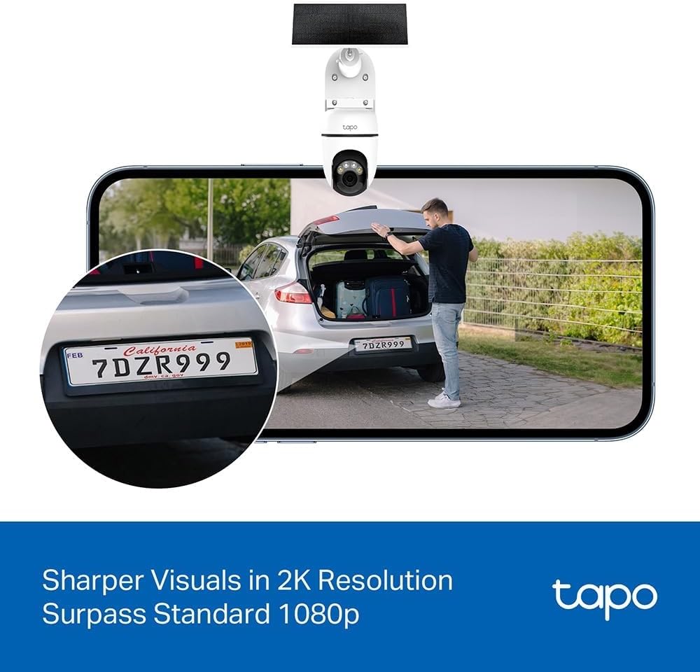 Tapo TC90 KIT 2K 3MP Solar Pan/Tilt Outdoor Security Camera Wireless