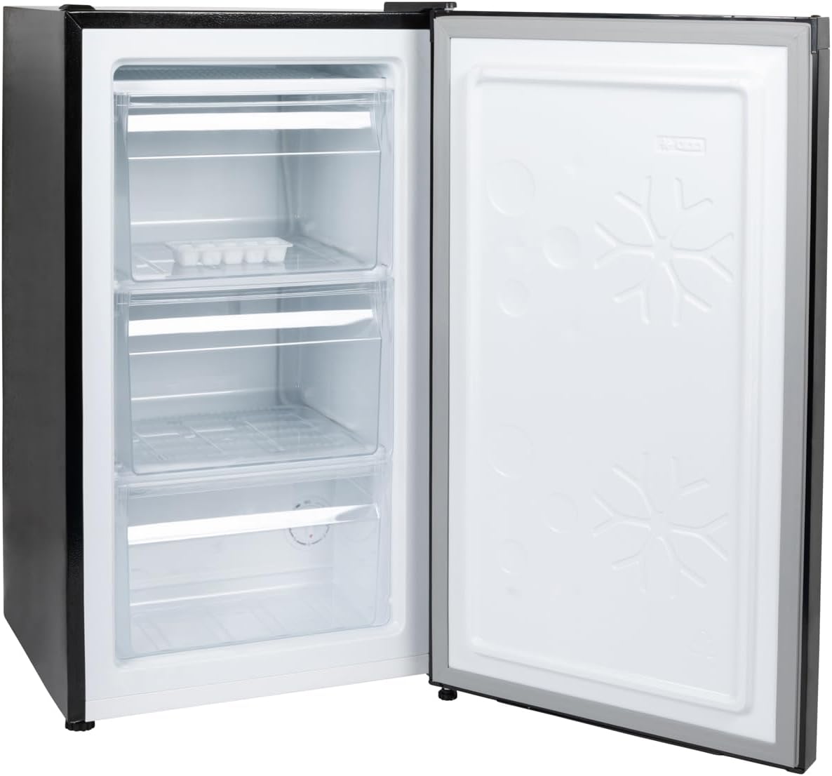 Willow WUCFZ48B 60L Undercounter Freezer - Recessed Handle, Reversible Door, 3 Drawers, Adjustable Thermostat, Mark-Proof Finish, 4* Freezer Rating, Easy Clean, Adjustable Feet - Black