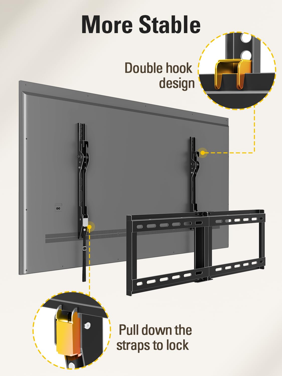 Mounting Dream Fixed TV Wall Bracket for 26-60" TV Max VESA 400x400mm 45kg