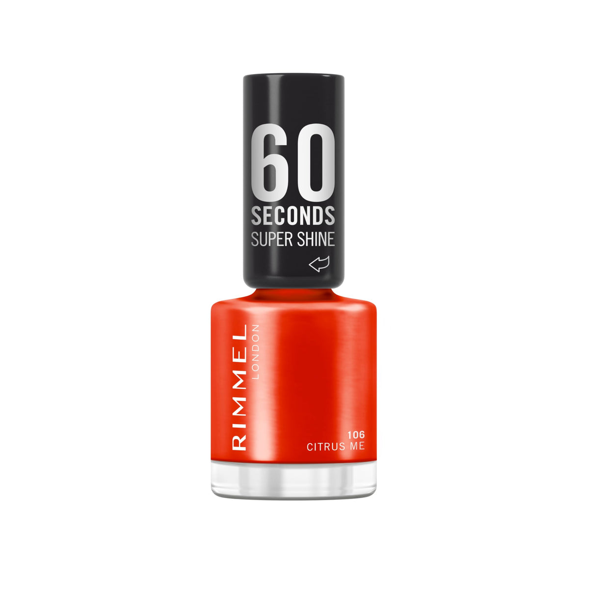 Rimmel 60 Seconds Super Shine Nail Polish, 740 Clear, Quick-Dry Nail Polish, Ultra-Shiny Finish, Easy to Apply, Vibrant Colour, Long-Wearing, Improved Formula, Vegan, 8ml