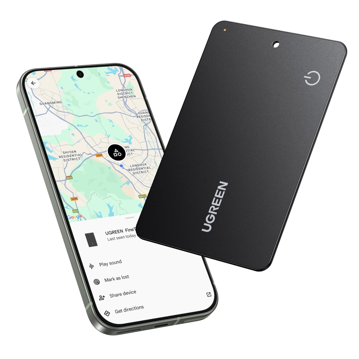 UGREEN FineTrack Slim Wallet Tracker for Apple Find My (iOS only), 1.7mm