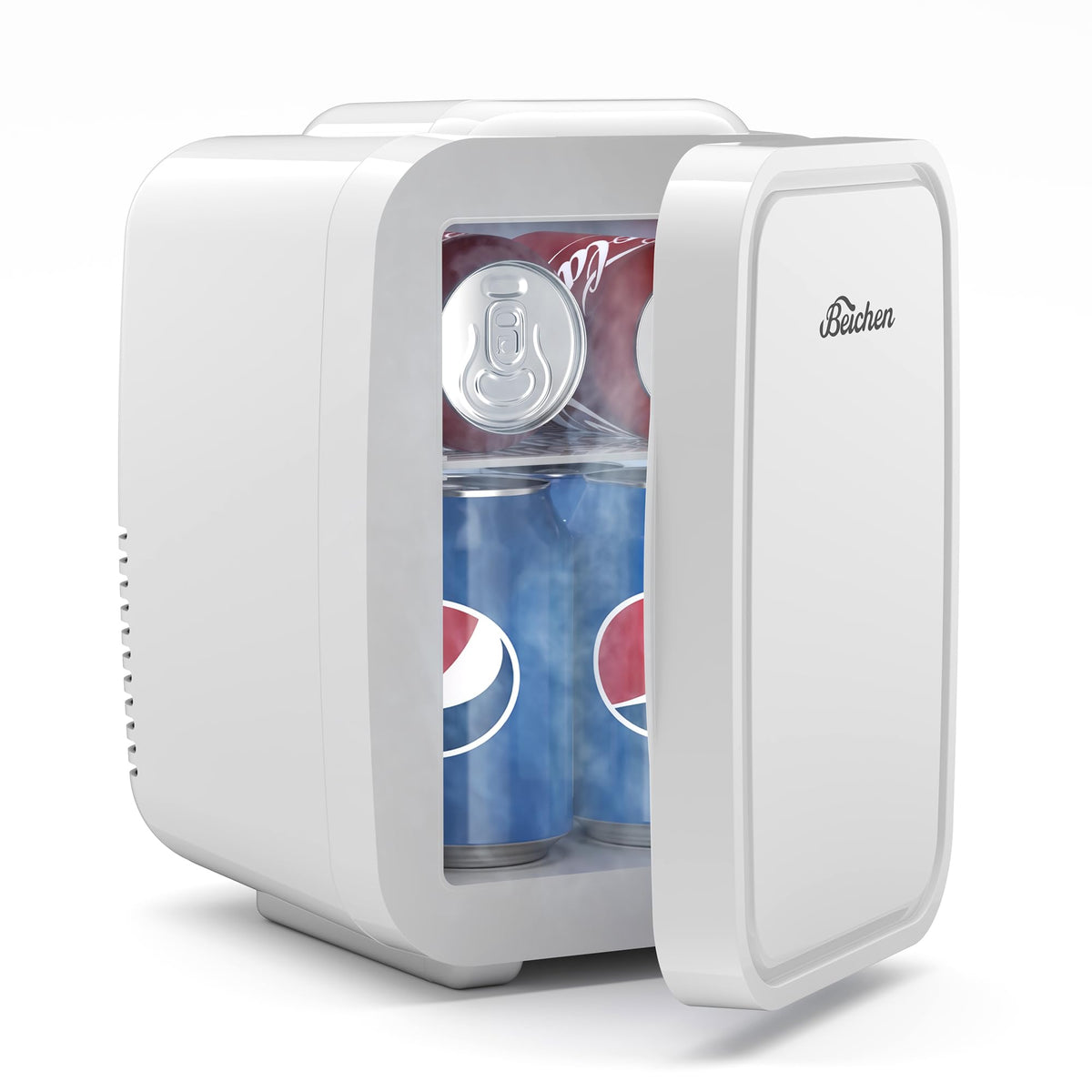 BEICHEN Mini Fridge 4 Litre/6 Cans |AC/USB| for Home Car,Ultra-Quiet <25dB