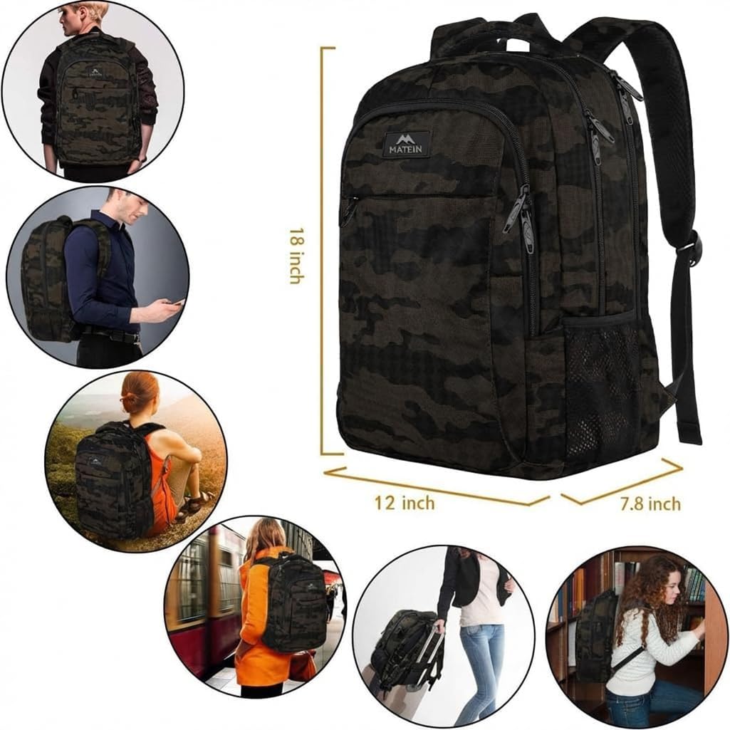 MATEIN Travel Laptop Backpack, Work Bag Laptop Bag, Rucksack for Men Work