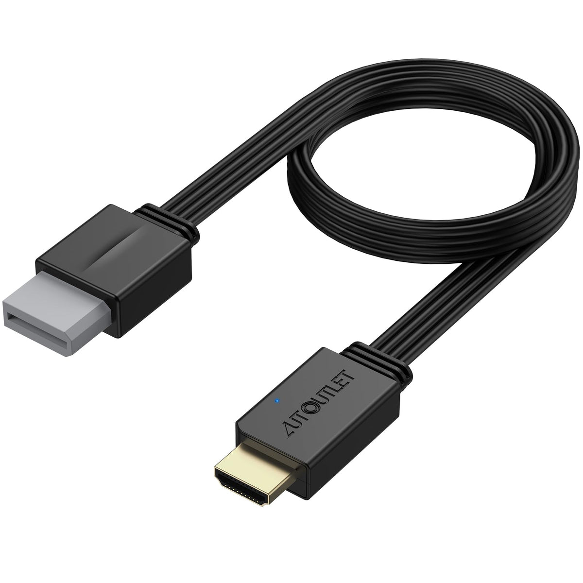 AUTOUTLET Wii to HDMI Converter 1080P 5ft/150 cm for Full HD Device, Adapter with HDMI Male Cable Output Compatible with Nintendo Wii, Wii U, HDTV, Monitor-Supports All Wii Display Modes