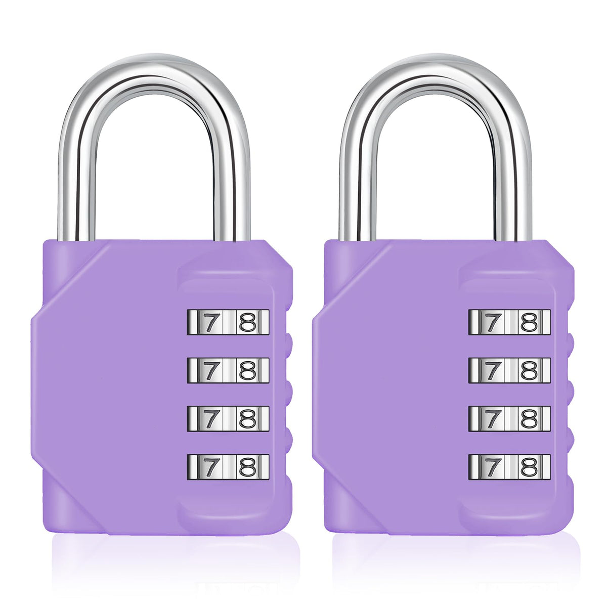 ZHEGE Combination Padlock, 4 Digit Coded Padlock (Sky Blue)