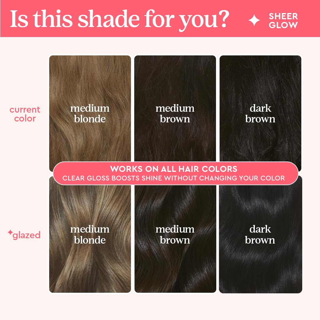 Glaze Supergloss Color Conditioning Gloss – Hydrating Semi-Permanent Colour Hair Gloss & Shine Boost – For Natural, Unbleached Dark Brown Hair – 190ml - Sleek Espresso