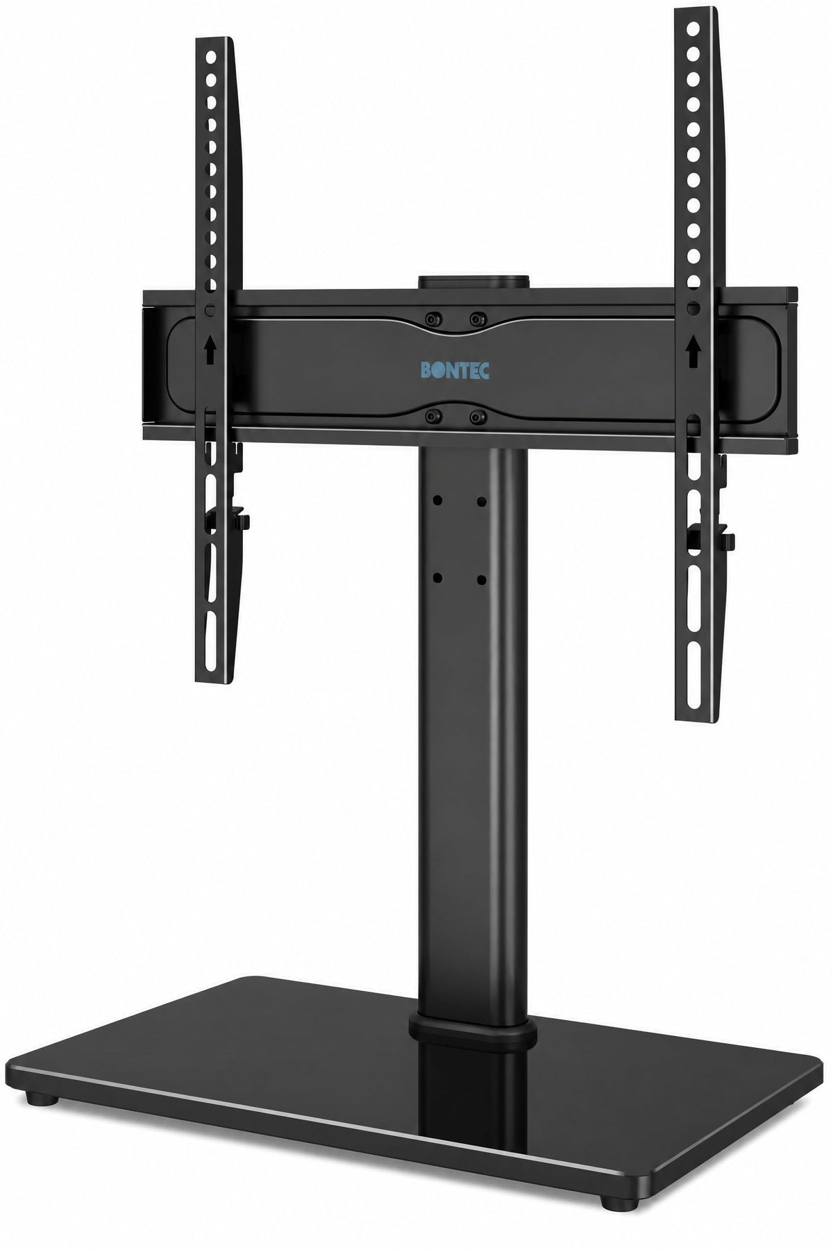 BONTEC Universal TV Stand for 24-60 Inch TVs, Height Adjustable, 45 kg