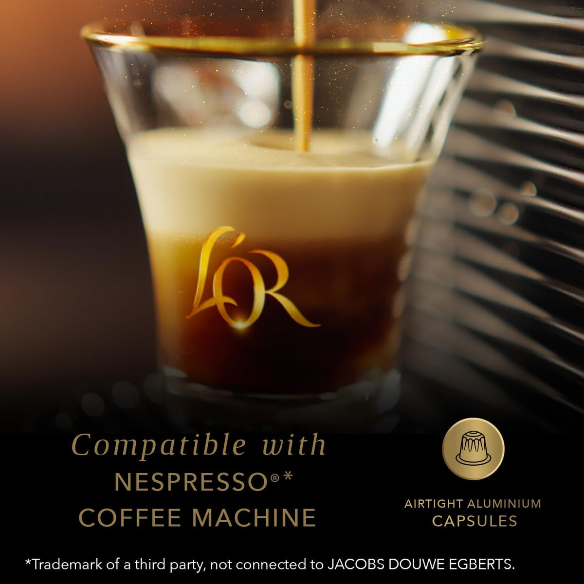 L'OR Espresso Lungo Profondo Coffee Pods x40, Pack of 1, Total 40 Capsules