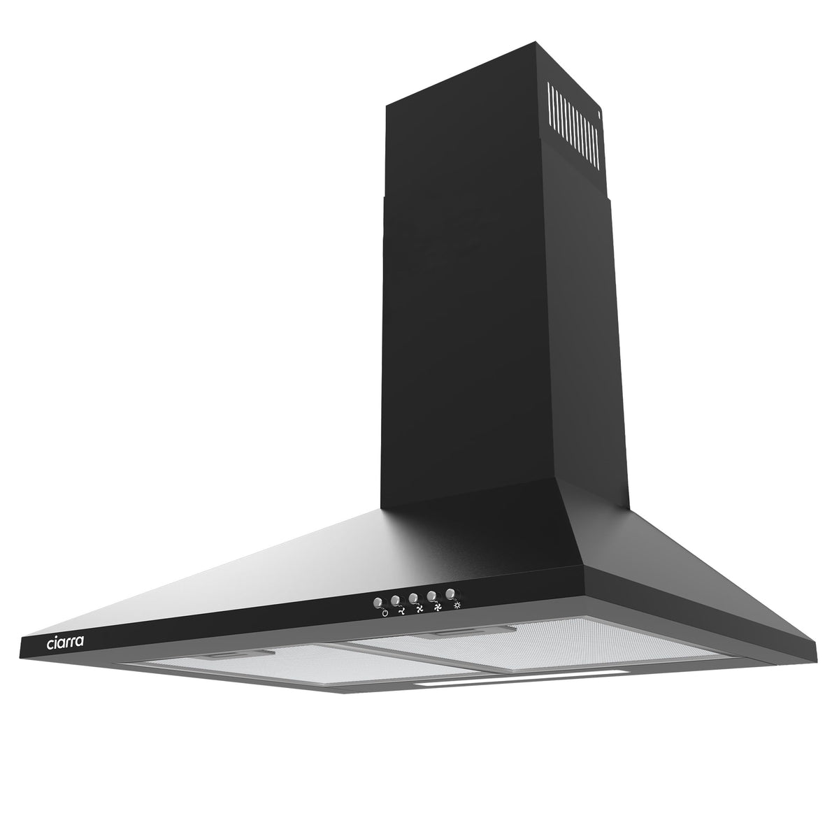 CIARRA 60cm Chimney Cooker Hood, 370m³/h,Ducting & Recirculation,CAS6201A