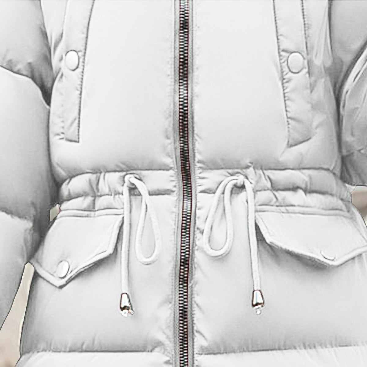 Women's Winter Puffer Jacket Warm Padded Coat for UK Daily Wear