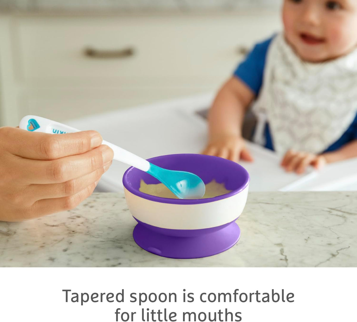 Munchkin White Hot Toddler & Baby Spoons| Baby Weaning Spoons Set with Colour Changing Heat Alert| Dishwasher Safe Plastic Cutlery| BPA Free| Baby Feeding Spoons & Dessert Spoons for Babies | 4 Pack