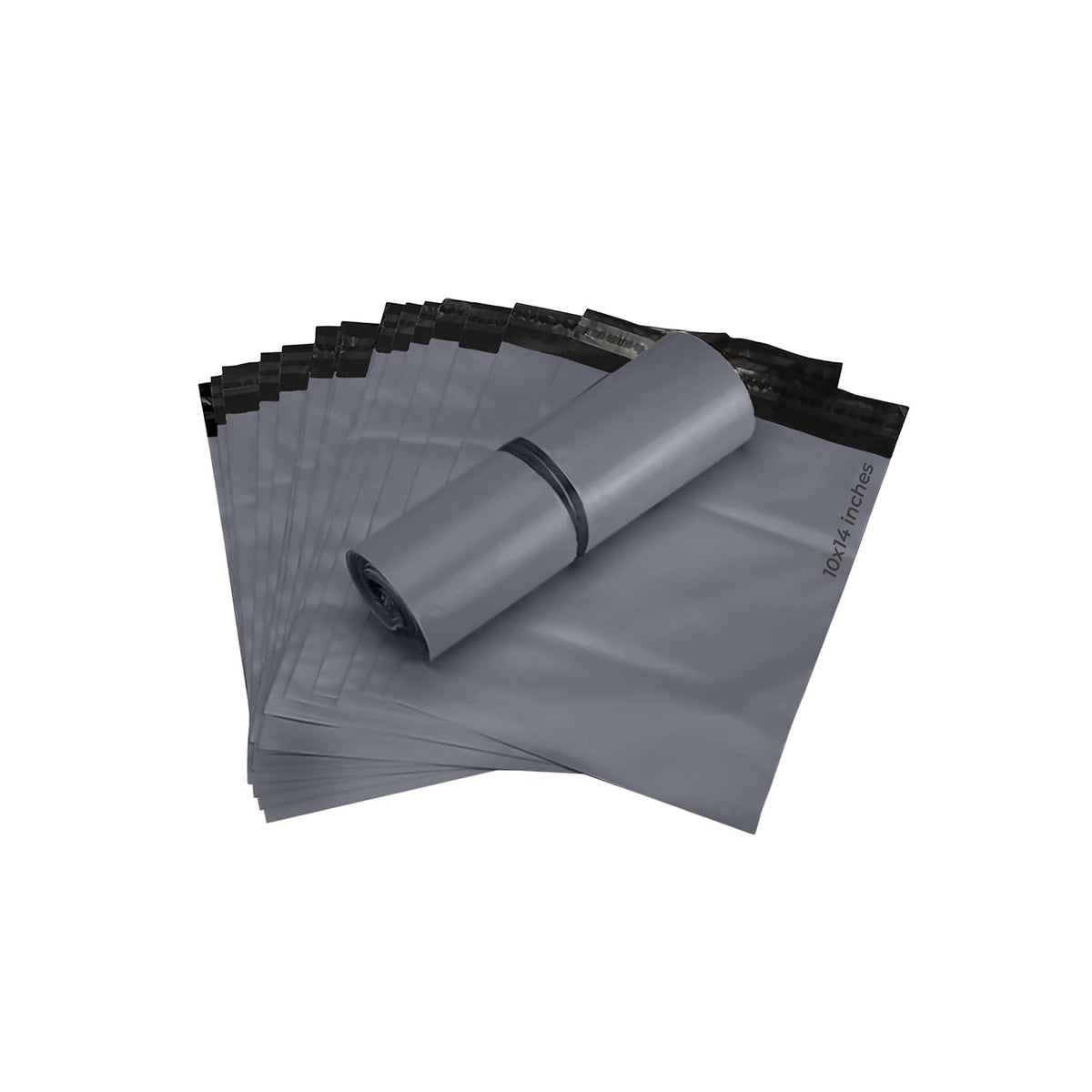 50 Grey Parcel Bags 10" x 14" Self Seal Postage Bag 254mm x 356mm Eco-Friendly Plastic Packaging Delivery Bags A4 Letter Mailing Bag Strong Waterproof Poly Mailers