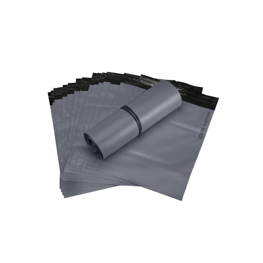 50 Grey Parcel Bags 10" x 14" Self Seal Postage Bag 254mm x 356mm Eco-Friendly Plastic Packaging Delivery Bags A4 Letter Mailing Bag Strong Waterproof Poly Mailers