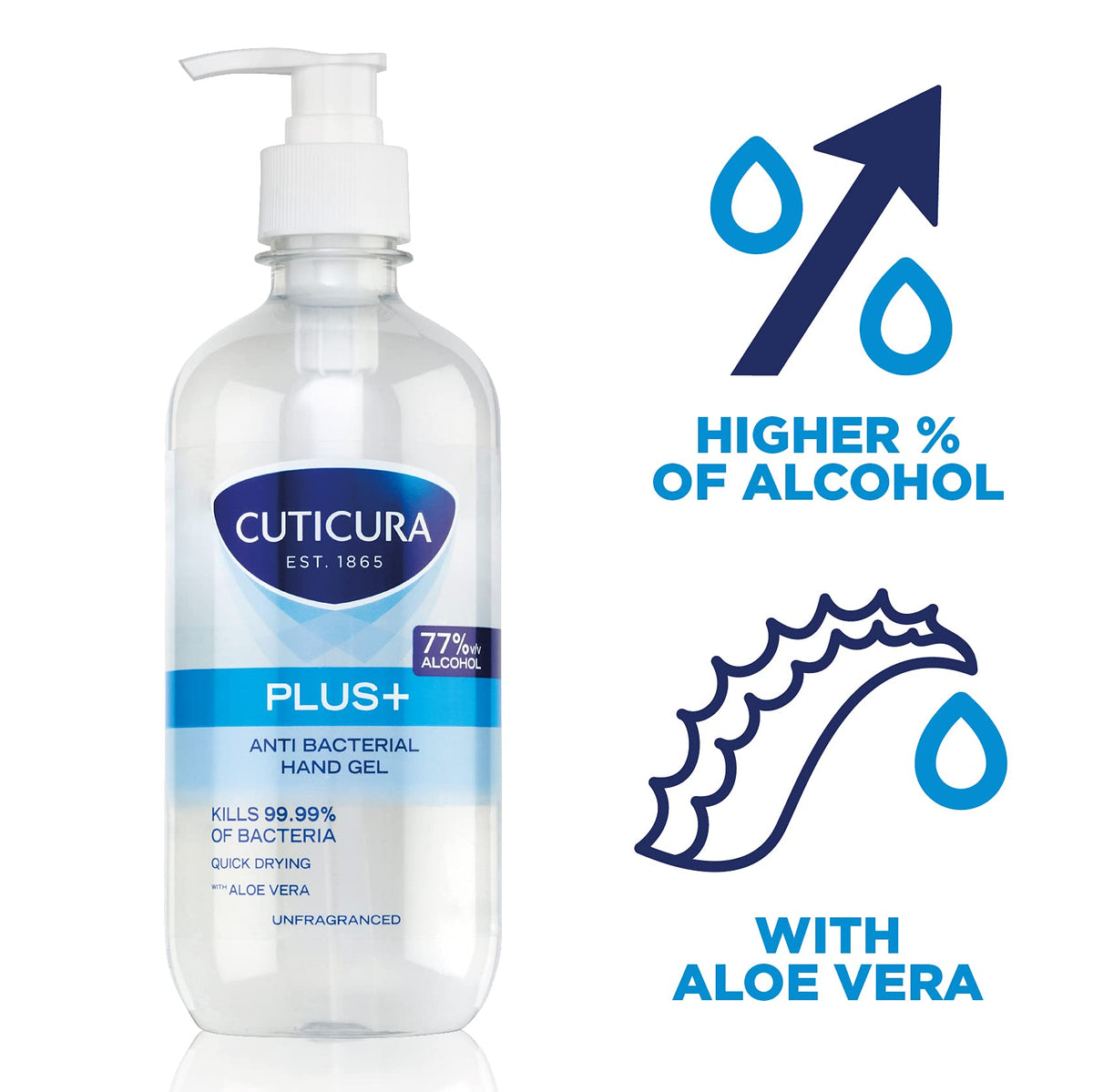 Cuticura Original Anti Bacterial Hand Gel 100ml Pack , Clear, 600 millilitre, (Pack of 6)