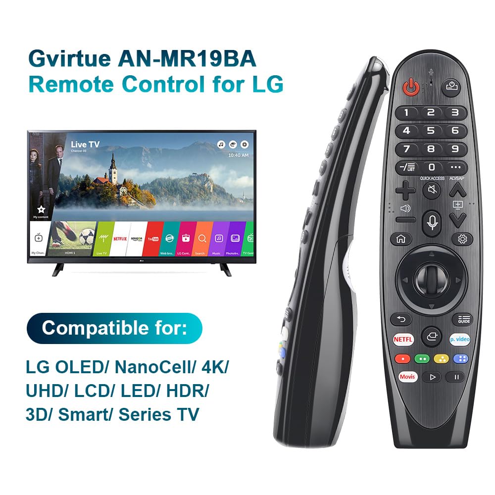 Gvirtue 【Pack of 2】Replacement Remote Control Compatible with Roku Box Model: Roku 1, Roku 2(HD, XD, XS), Roku 3, Roku LT, HD, XD, XDS, Roku N1, Roku Express, Roku Express+