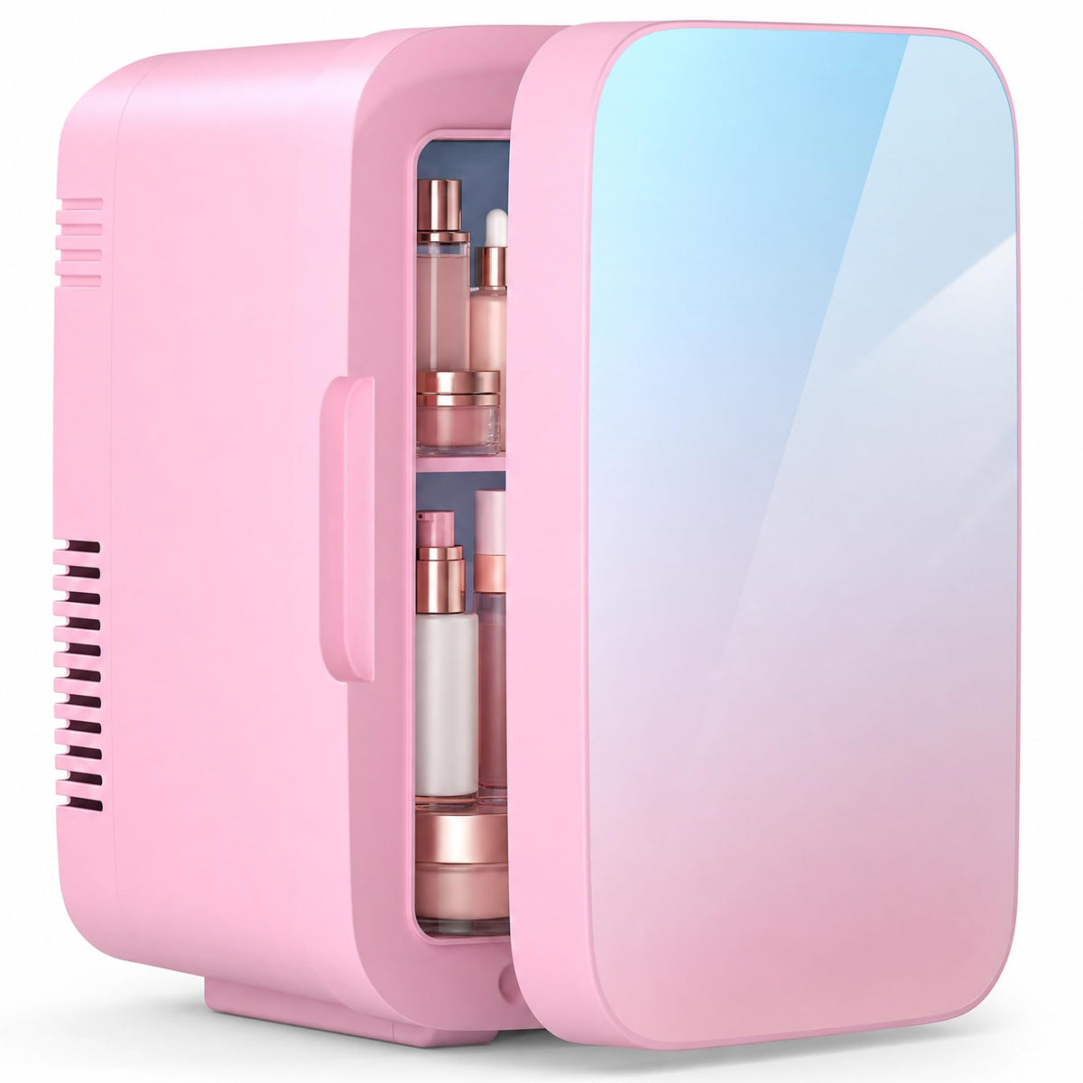 ARTETHYS Mini Fridge for Bedrooms, 10L Small Portable Car Fridges