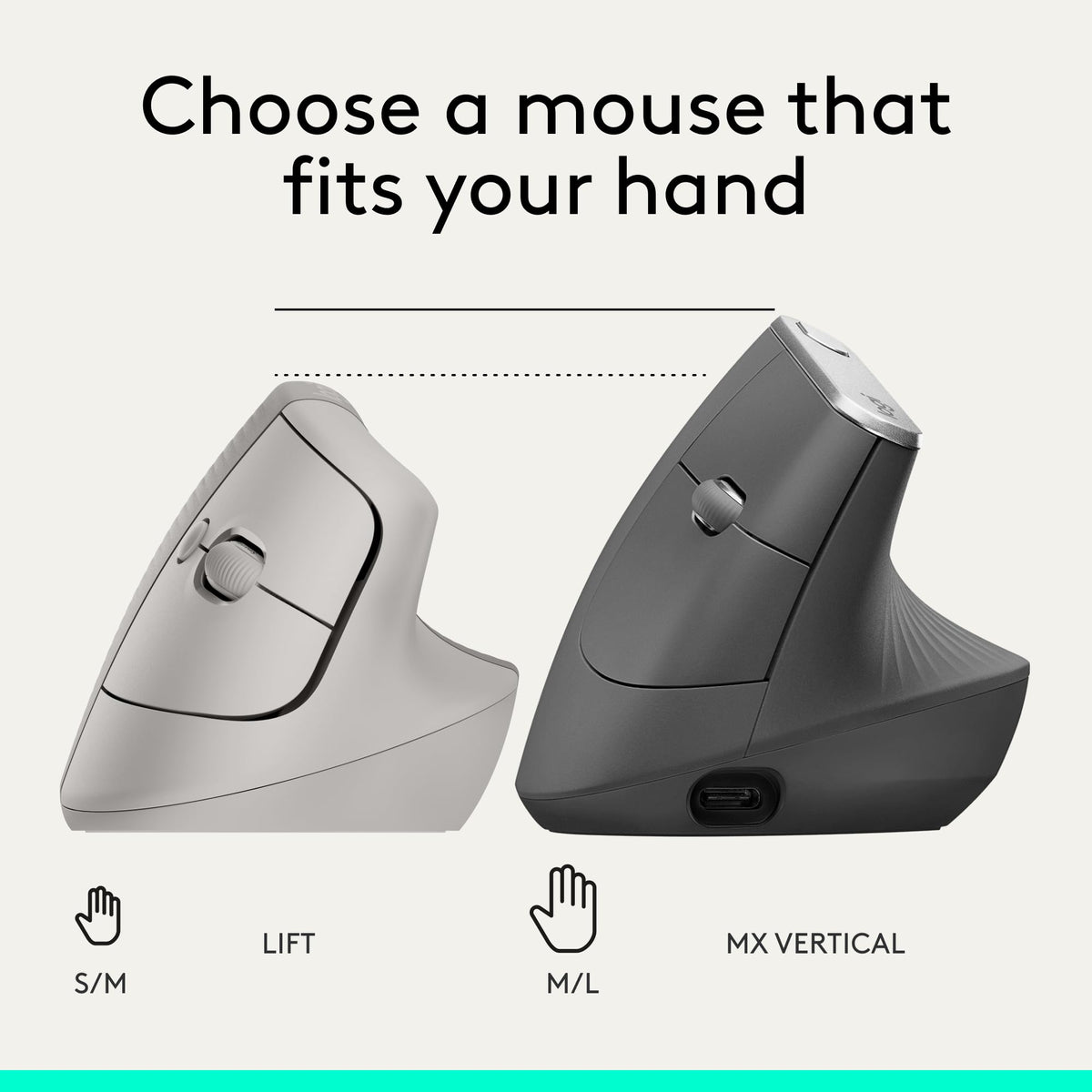 Logitech Wave Keys & Lift Vertical Mouse