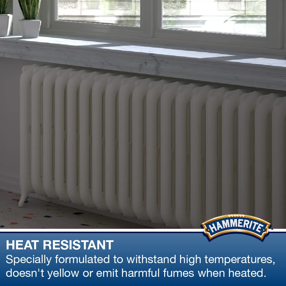 Hammerite Direct to Rust Metal Paint - Smooth Black Finish 250ML, 5084863