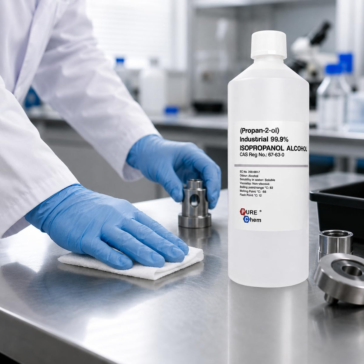 Pure Chem Isopropyl Alcohol Isopropanol IPA Rubbing Alcohol Cleaning 99.9%
