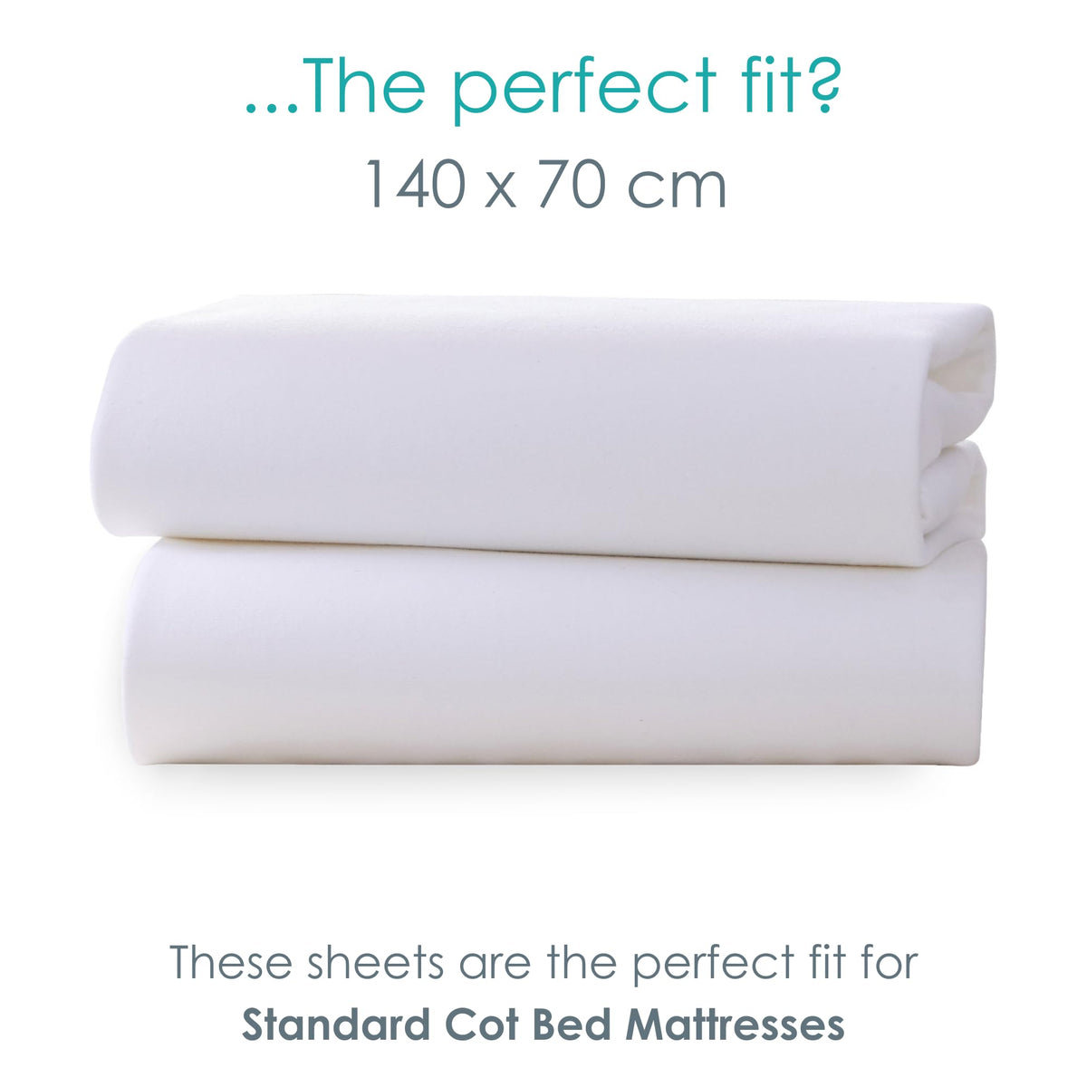 Clair de Lune 2 Pack Jersey Cotton Cot Bed Sheets 70 x 140 cm (Pink)