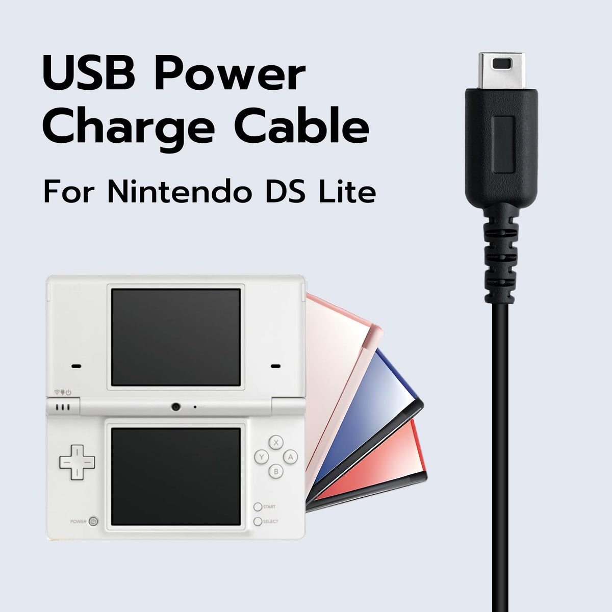 Mcbazel 1.2m Charging Cable for Nintendo DS Lite Only, Play and Charge Lead