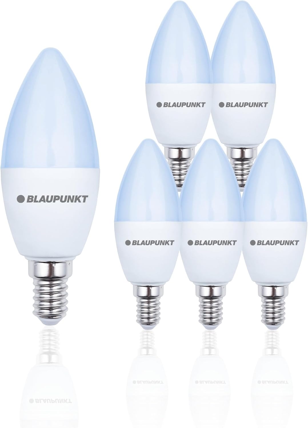 Blaupunkt E14 LED Light Bulb Candle Shape – 10W (Equivalent to 80W - 100W), 820 Lumens, 4000K Neutral White LED – Non‑Dimmable, E14 Screw Base, Energy‑Efficient Home Lighting – Pack of 1