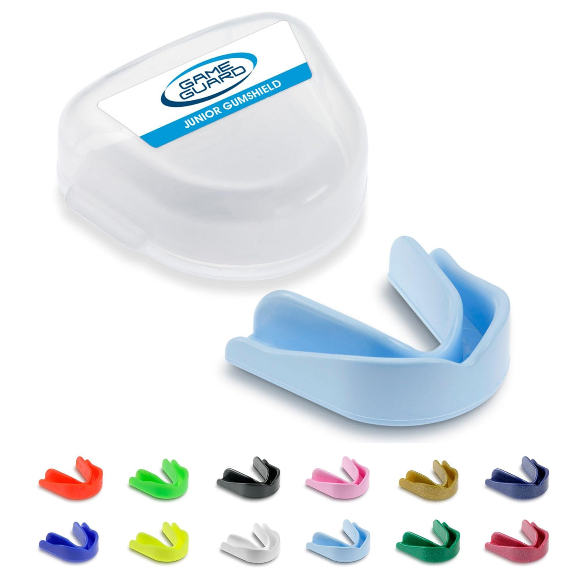 GAME GUARD Sports Mouthguard – Easy Fit Boil & Bite Gum Shield for Kids/Junior (Age 8+) – Mouth Guard for Rugby, Hockey, GAA – Ideal for Schools and Clubs (Baby Pink)