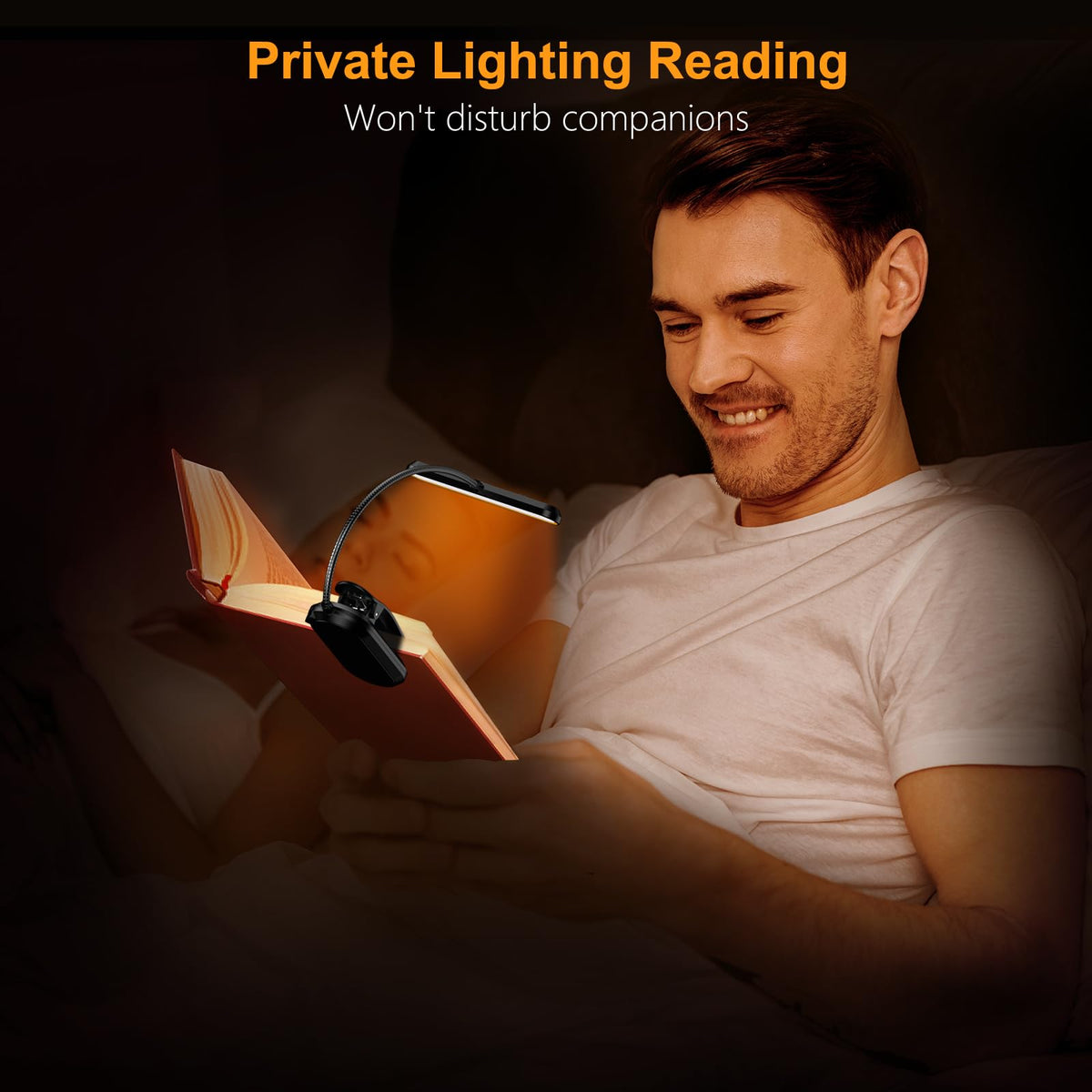 Gritin 19 LED Rechargeable Book Light for Reading in Bed - Memory Function