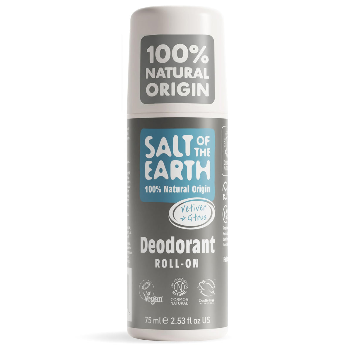 Salt of the Earth Natural Deodorant Roll On - Lavender & Vanilla - 75ml