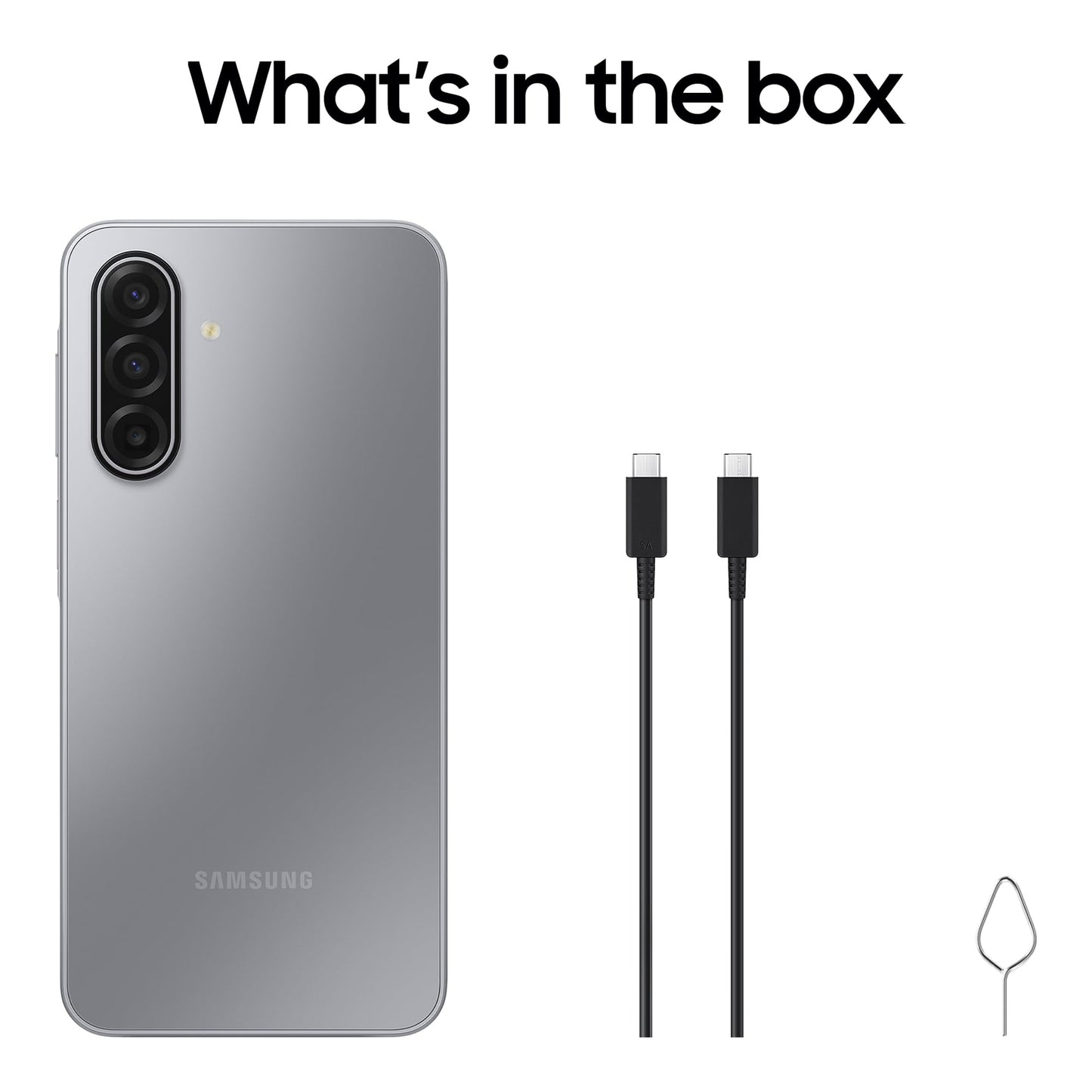 Samsung Galaxy A17 5G, AI Smartphone, Slim 7.5mm Frame, Large Screen, 50MP Camera, 128GB Storage, 4GB Memory, 5000 mAh Battery, Grey, 3 Year Extended Warranty (UK Version)