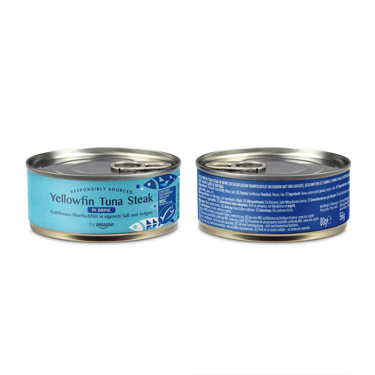 by Amazon MSC Skipjack Tuna Chunks in Spring Water, 4x145g