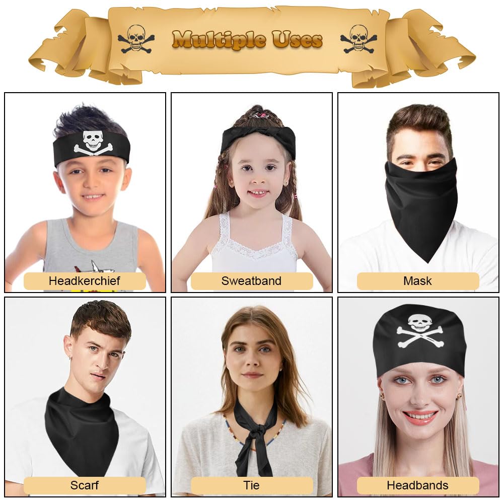 Aomig Bandana Head Scarf for Men and Women, Stylish Cowboy Headband Handkerchief, Multi-purpose Hair Scarf Paisley Print Unisex Headwraps, Bib Party Face Covering Headwear for Motorcycling
