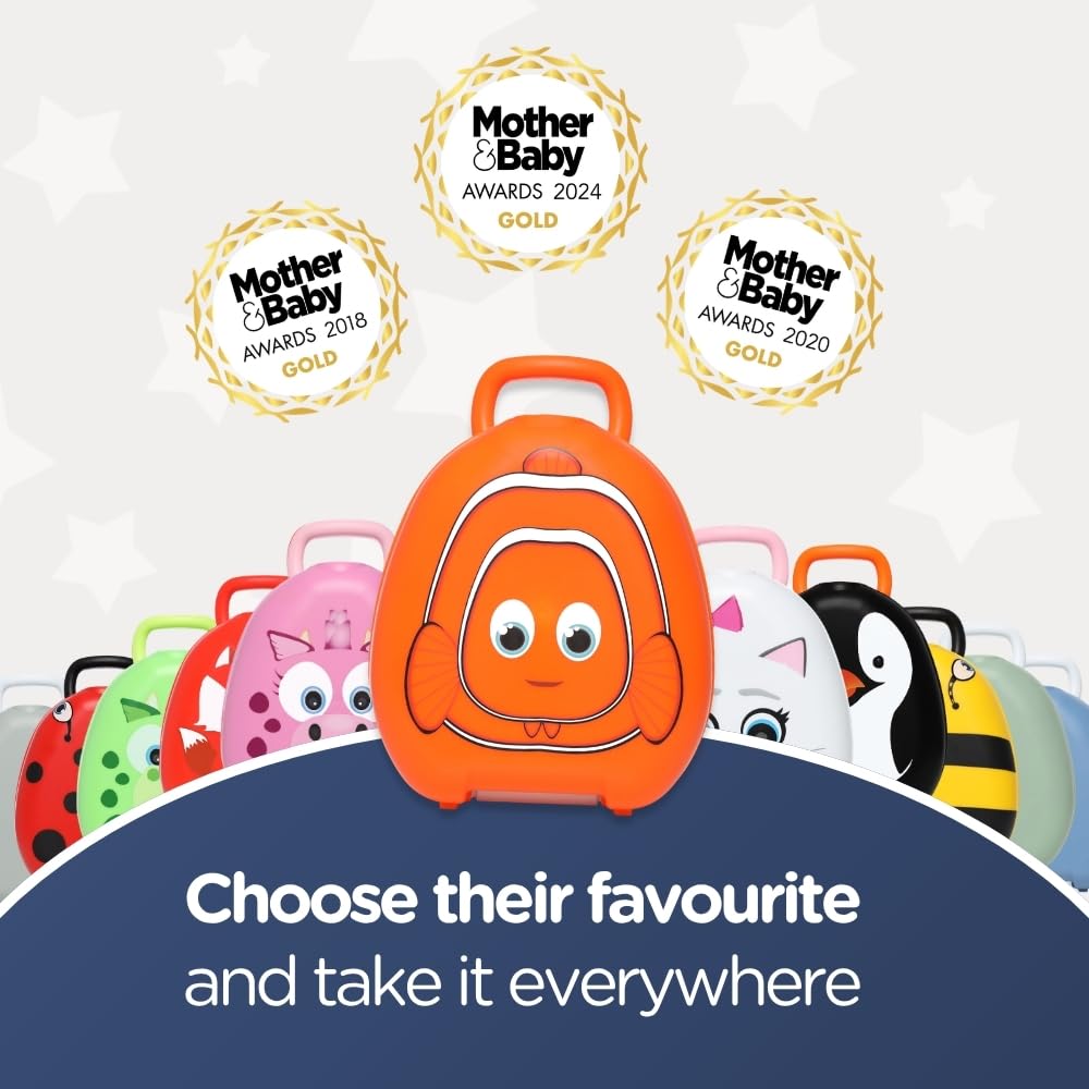 My Carry Potty - Travel Potty, Award-Winning Portable Toddler Toilet Seat for Kids to Take Everywhere (Ladybird)