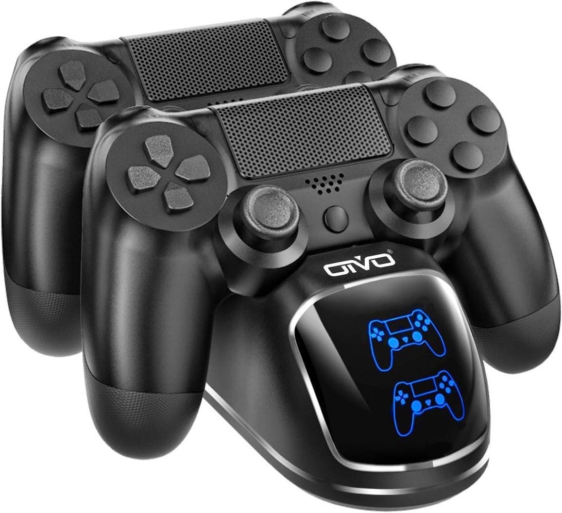 OIVO PS4 Controller Charger - PS 4 Controller Charging Station with Upgraded 1.8-Hours Charging Chip