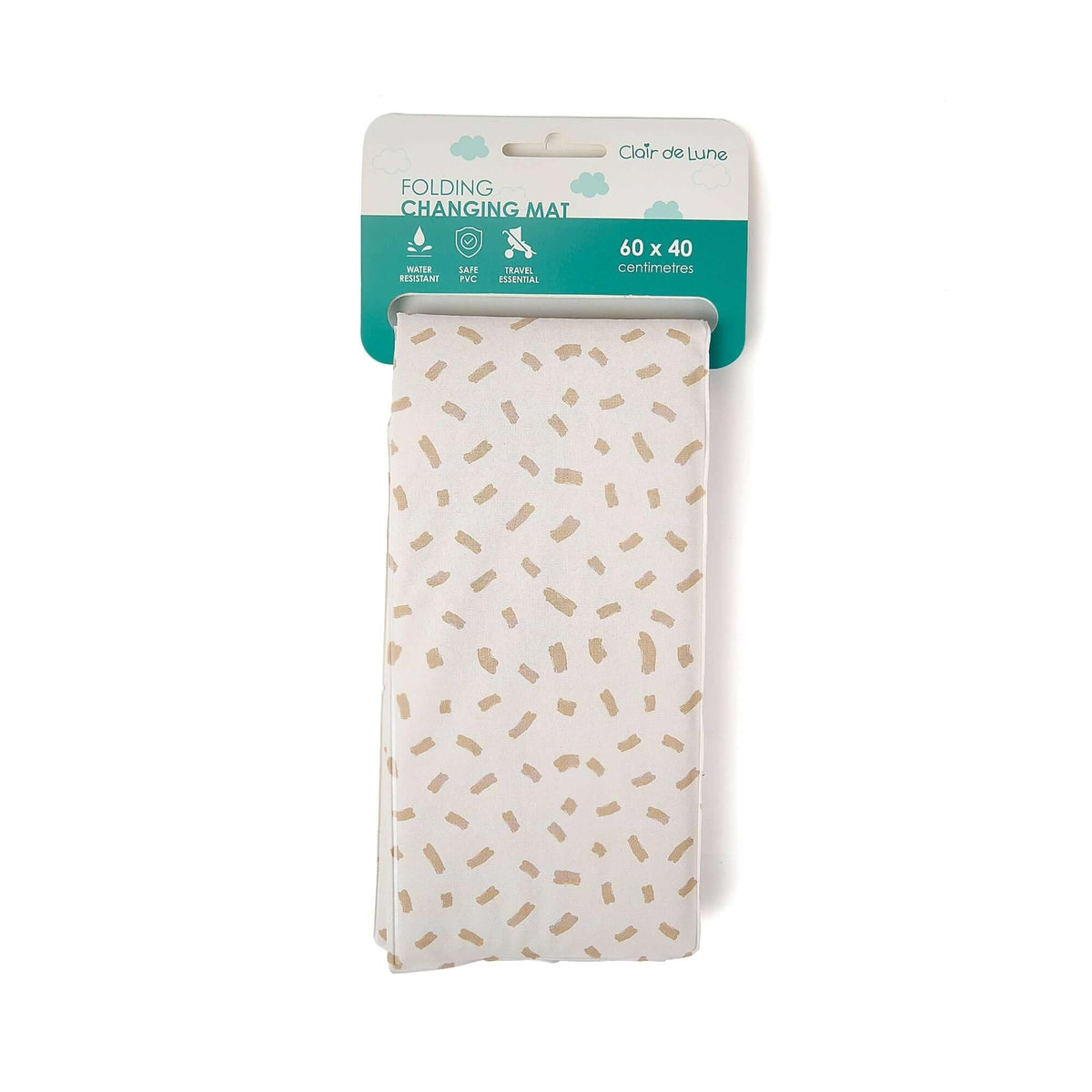 Clair de Lune Jungle Dream Foldable Changing Mat, Easy Clean Soft Water Resistant Travel Pad 60 x 34 cm