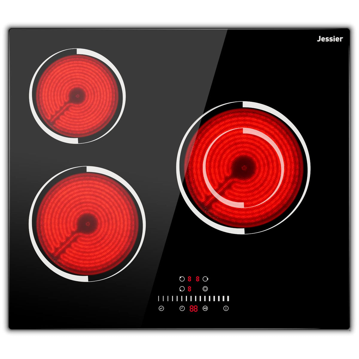 Portable Ceramic Hob, Pulg in Single Electric Hob 3600W