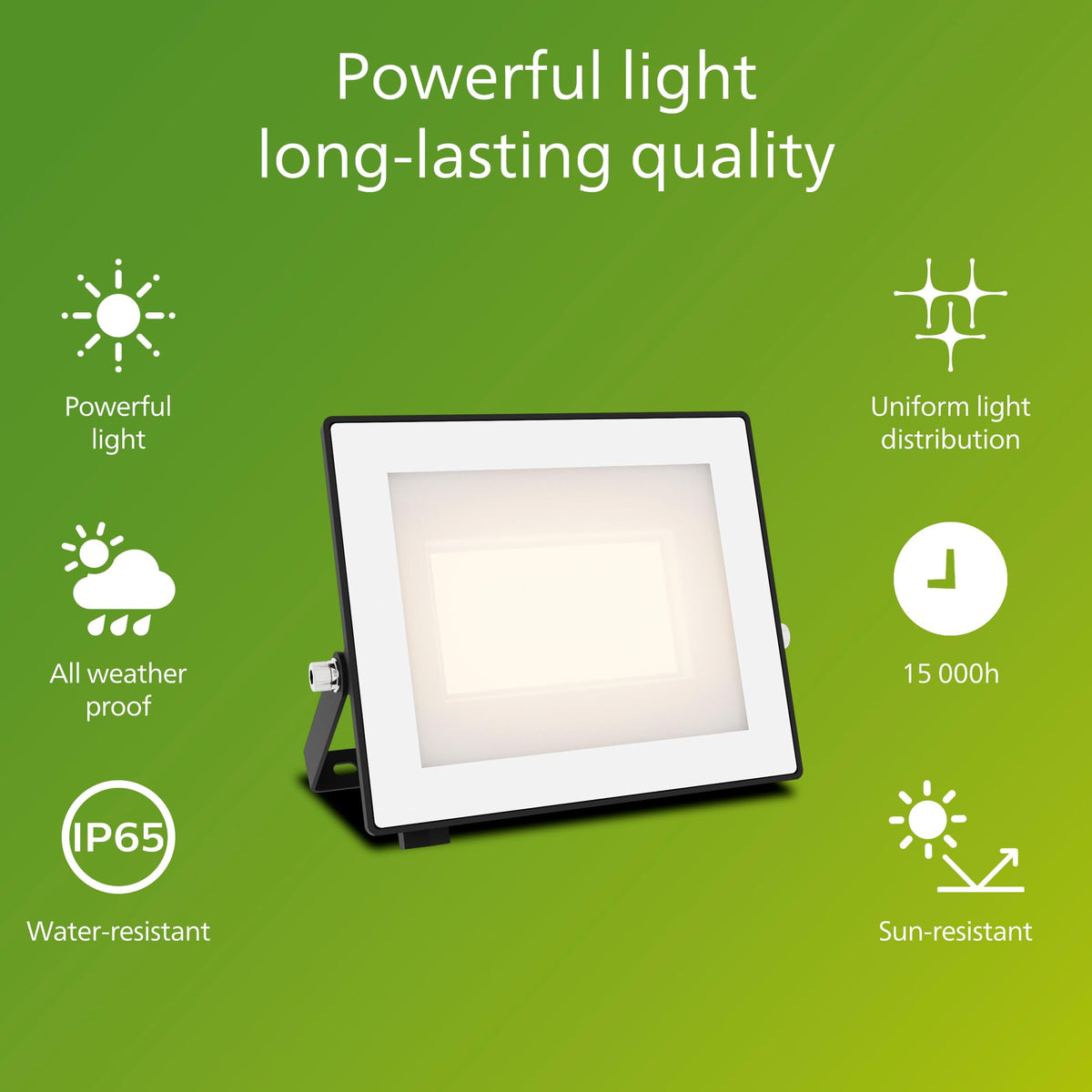 Philips Lois Outdoor Floodlight, White, 10 W