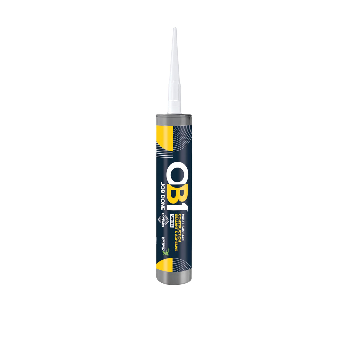 OB1 Clear Multi-Surface Construction Sealant & Adhesive, 290ml 2in1 formula
