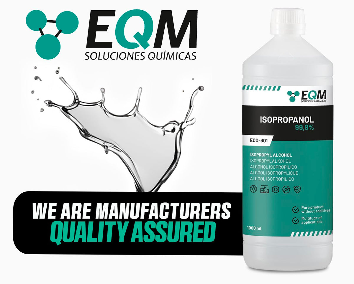 EQM - ECO-301 - Isopropyl Alcohol 99.9% Pure - Cleaning Isopropanol 1L